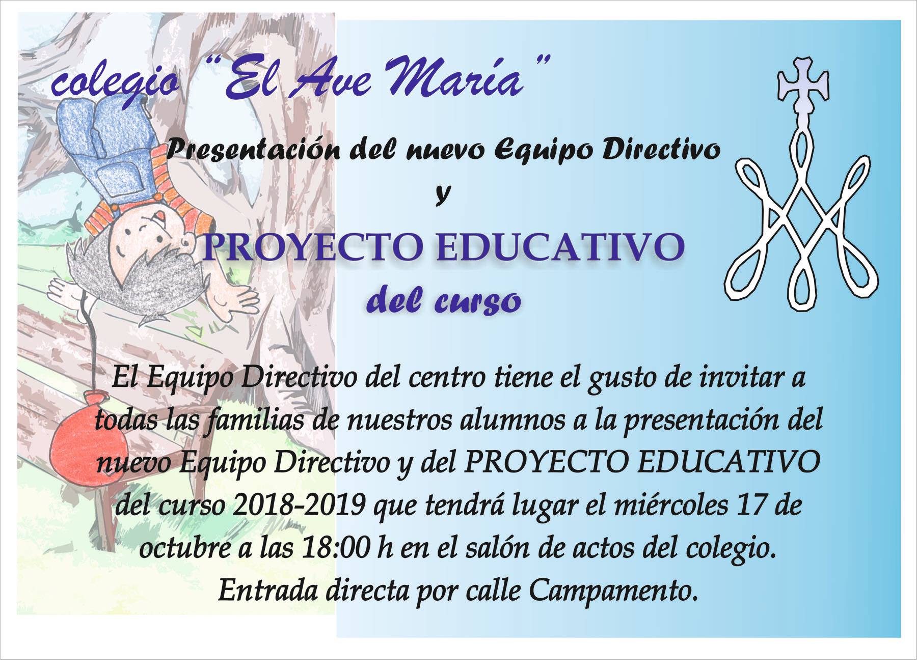 Presentación Del Nuevo Equipo Directivo Y Proyecto Educativo Colegio