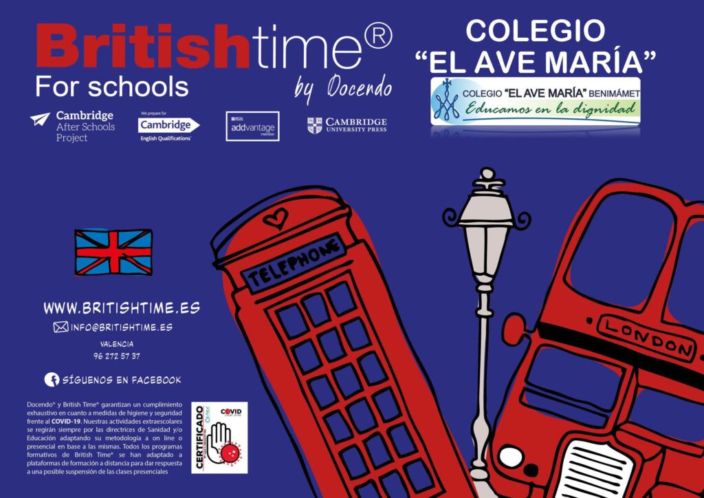 British Time Actividad Extraescolar Para El Curso 2020 2021 Colegio 