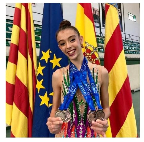 La gimnasta Lucía Muñoz Jaén, subcampeona de España de Gimnasia Rítmica