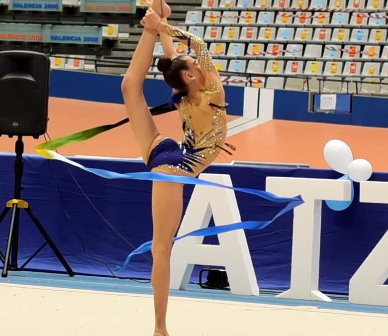 La gimnasta Lucia Muñoz, campeona de España en conjuntos