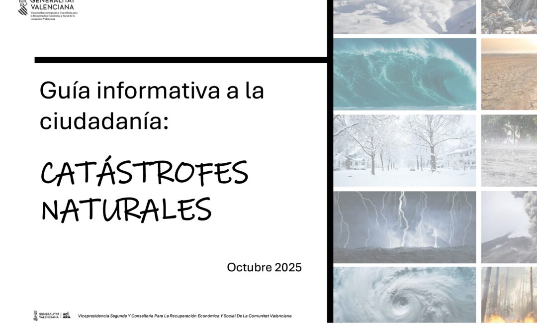 Guía informativa a la ciudadanía: CATASTROFES NATURALES